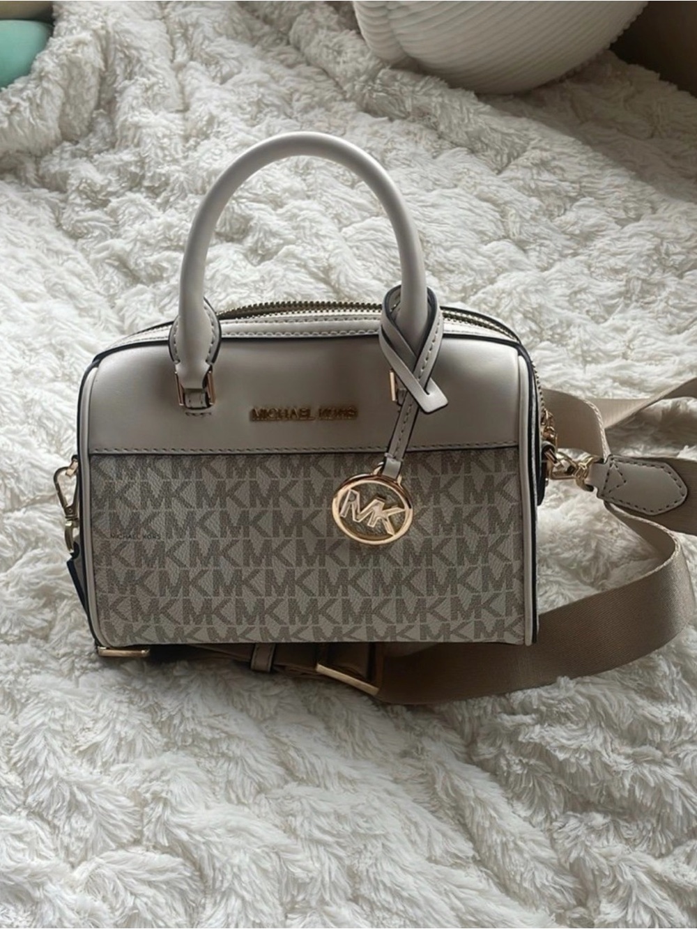 michael kors duffle purse small